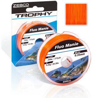 Ø 030mm Trophy Fluo Manie L: 250m 273yds 69kg / 152lbs fluo red
