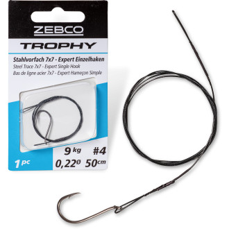 Trophy Steel Trace 7x7 - Expert Single Hook L: 50cm 6kg 1 pcs