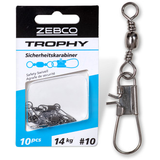 S: 16 L: 22mm Trophy Safety Swivel 10kg 10 pcs