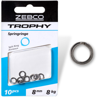 L: 10mm Trophy Split Ring 10kg 10 pcs