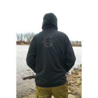 Black Zip Hoody Large