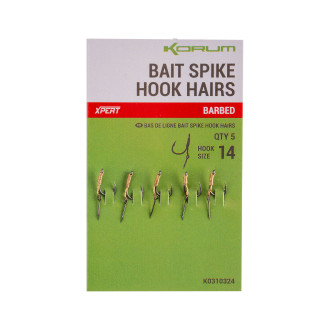 Bait Spike Hook Hairs Barbed 10