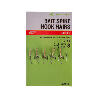 Bait Spike Hook Hairs Barbed 12