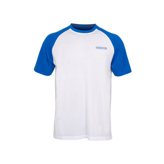 Lightweight White Raglan T-Shirt Medium