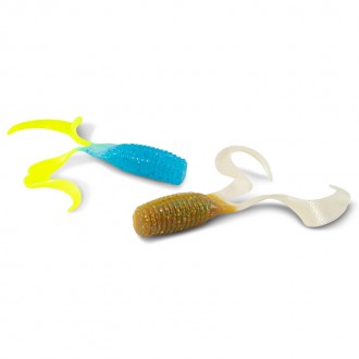 Iron Claw nástraha Curly One 12 cm, vzor GF, 12 ks