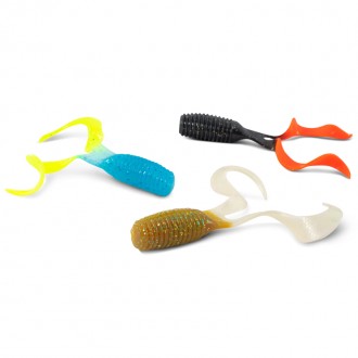 Iron Claw nástraha Curly One 12 cm, vzor BGCO, 12 ks