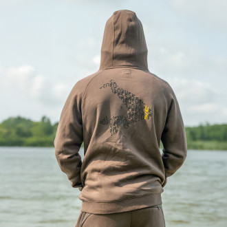 Compound Zip Hoodie Peat Brown - XXL