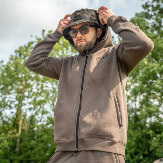 Compound Zip Hoodie Peat Brown - XL