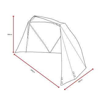 Pentalite Quick Brolly 2.2m