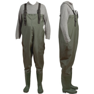 PVC Wader Sz 7-8 EU 40-41 Green