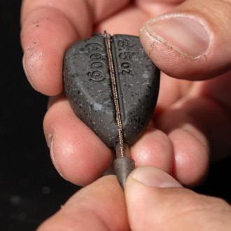 Inline Flat Pear Groove Lead - 2.5oz/70g