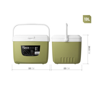Set chladících boxů Delphin TwiceBOX 2v1 5l +13l / 2x400ml