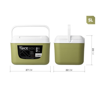 Set chladících boxů Delphin TwiceBOX 2v1 5l +13l / 2x400ml