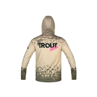 Tričko s kapucí Delphin UV Armor 50+ Trout