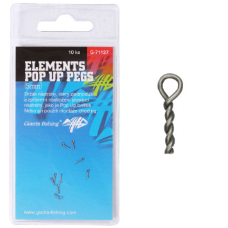 Kolíček s očkem Giants Fishing Elements Pop Up Pegs 10ks