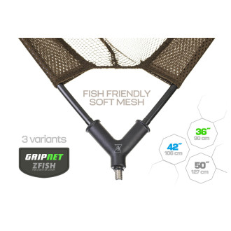 ZFISH Podběráková Hlava Gripnet Landing Net 36"