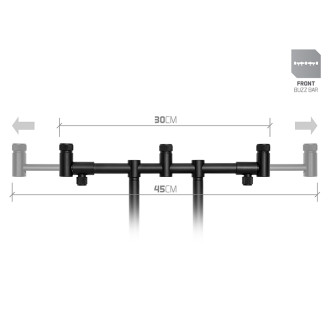Hrazda Delphin RPX ProMAX zadní 3 pruty 25-37 cm