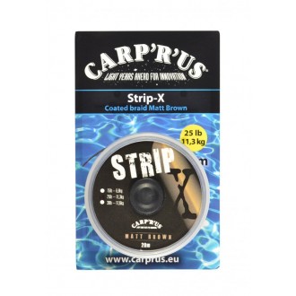 Návazcová šňůrka Carp ´R´ Us Strip-X Matt Brown 20m