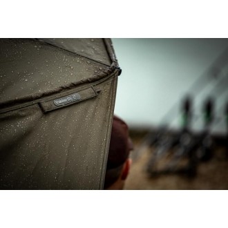 Kšilt + přehoz Trakker Tempest Brolly 100 Skull Cap Wrap