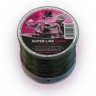 LK Baits vlasec Super Line Camo 0,33mm 750m