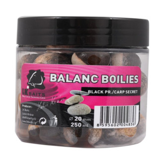 Balanc LK Baits Boilies Black Protein/Carp Secret 20mm 250ml