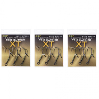 ESP návazce D-Sleeve Ronnie Rigs Trig-Hammer XT Barbed vel. 5, 3ks