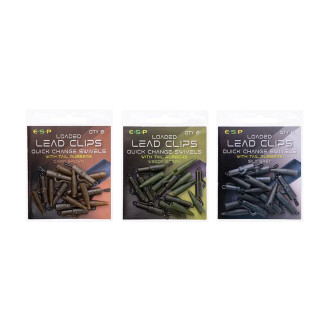 ESP závěsky Loaded Lead Clip Quick Change Swivel Green
