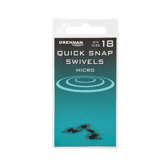 Rychlovýměnný obratlík Drennan Quick Snap Swivels 6ks