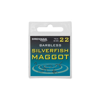Háčky bez protihrotu Silverfish Maggot Barbless 10ks