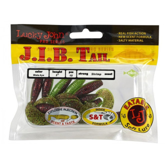 Lucky John gumová nástraha J.I.B.TAIL 1,5" 15ks Green Pumpkin