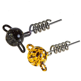Lucky John jigová hlavička BBS Wobbling Flexhead Pike black 10g 2ks