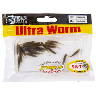 Lucky John gumová nástraha Ultra Worm 1,0" 20ks Disco