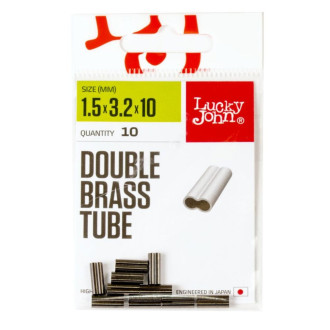 Lucky John svorka Double Brass Tube 2.6 x 5,5 x 10mm