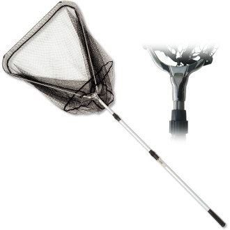 L: 300m De Luxe Telescopic Landing Net W: 60cm H: 50cm D: 60cm 6x6mm 3