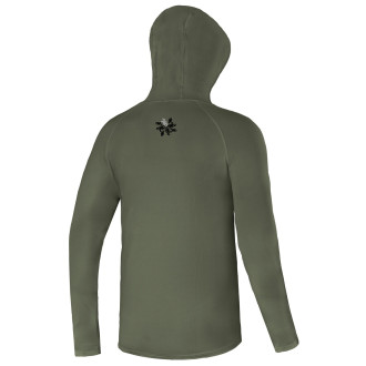 Funkční tričko s dlouhým rukávem Giants Fishing UV50+Hoodie Dark Green
