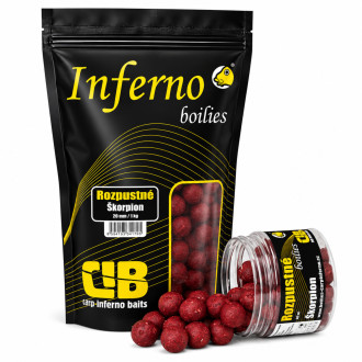 Rozpustné Boilies Carp Inferno Hot Line Škorpion 20mm 1kg