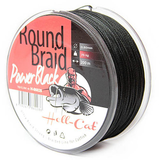 Splétaná šňůra Hell-Cat Round Braid Power Black 200m