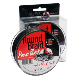 Splétaná šňůra Hell-Cat Round Braid Power Black 200m