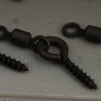 Kolíček s obratlíkem Gardner Covert Swivel Bait Screws Anti Glare 10ks