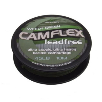 Bezolovnatá šňůrka Gardner Camflex Leadfree Muddy Silt 10m