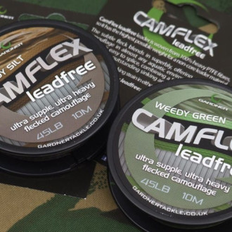 Bezolovnatá šňůrka Gardner Camflex Leadfree Muddy Silt 10m