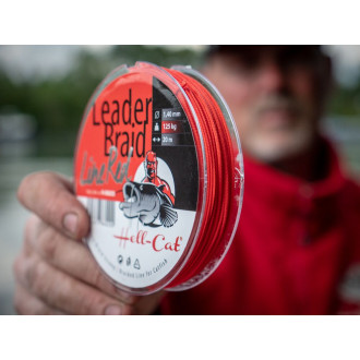 Splétaná návazcová šňůra Hell-Cat Leader Braid Line Red 20m