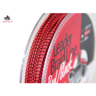 Návazcová šňůra Hell-Cat Leader Braid Line Red/Black 20m