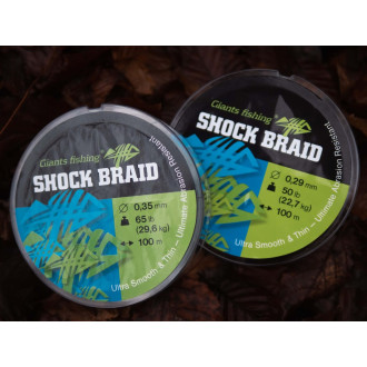 Šoková šňůra Giants Fishing Shock Braid Green 100m
