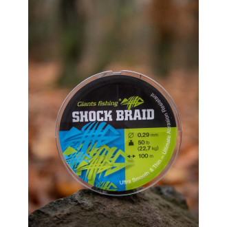 Šoková šňůra Giants Fishing Shock Braid Green 100m