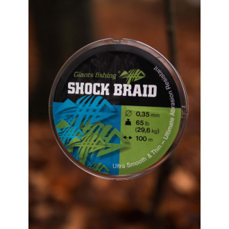 Šoková šňůra Giants Fishing Shock Braid Green 100m