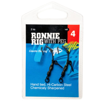 Kaprový návazec Giants Fishing Ronnie Rig with Peg