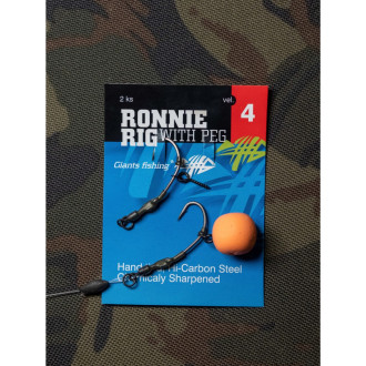 Kaprový návazec Giants Fishing Ronnie Rig with Peg