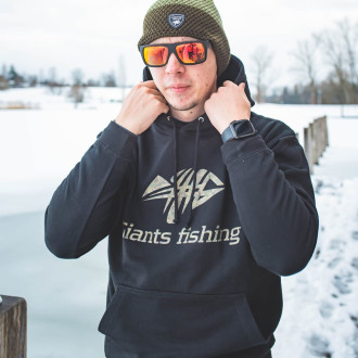 Mikina s kapucí Giants Fishing Camo Logo černá