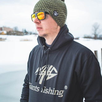 Mikina s kapucí Giants Fishing Camo Logo černá